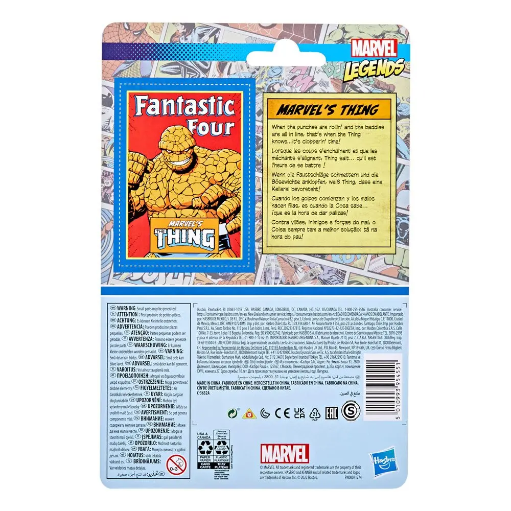 Fantastic Four Marvel Legends Retro Collection Actionfigur 2022 Marvel's The Thing 10 cm Produktfoto