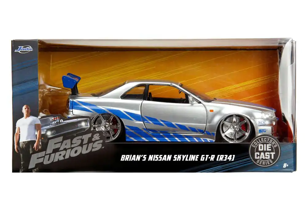 Fast &amp; Furious Diecast Modell 1/24 2002 Nissan Skyline Produktfoto