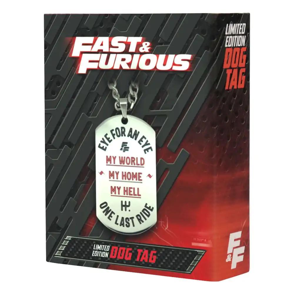 Fast & Furious Erkennungsmarken mit Kugelkette Produktfoto