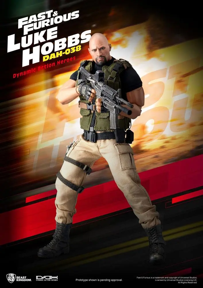 Fast & Furious Dynamic 8ction Heroes Actionfigur 1/9 Luke Hobbs 21 cm Produktfoto