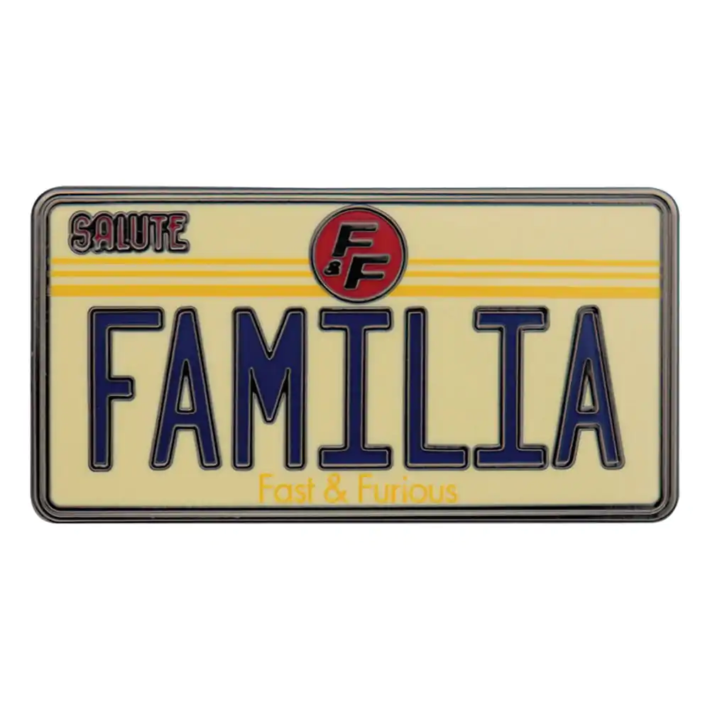 Fast & Furious Pin-Anstecker Familia Nummernschild Produktfoto