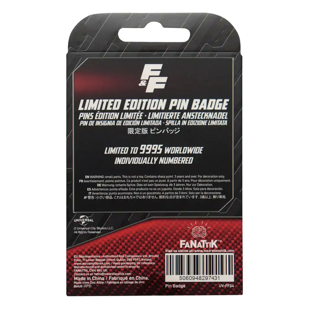 Fast & Furious Pin-Anstecker Familia Nummernschild Produktfoto