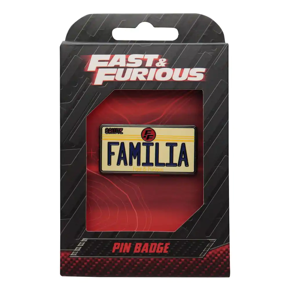 Fast & Furious Pin-Anstecker Familia Nummernschild Produktfoto