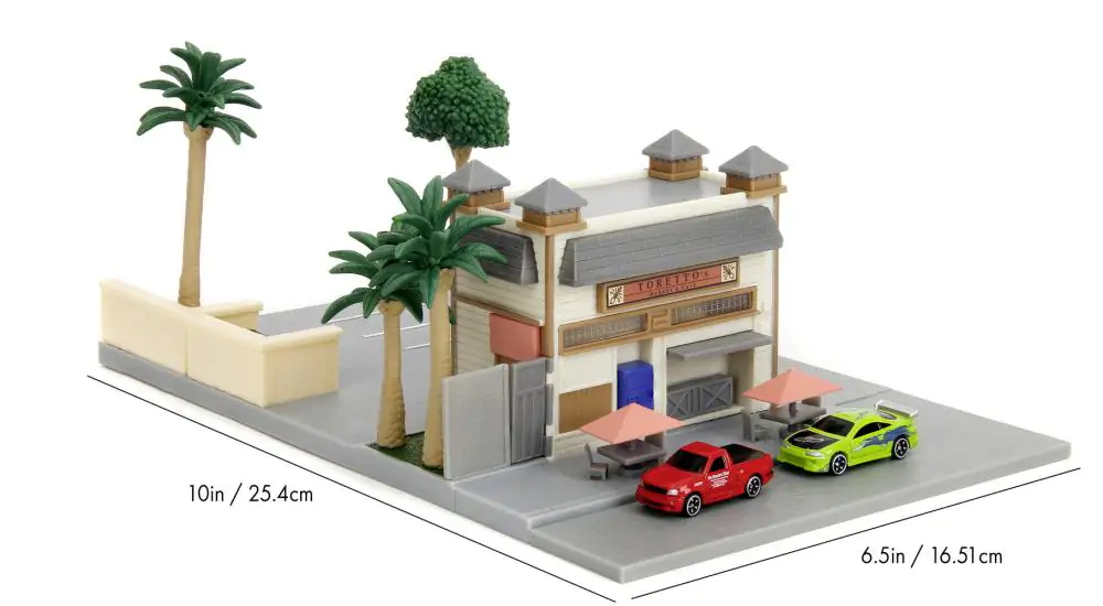 Fast & Furious Nano Metalfigs Nano Scene Diorama Toretto´s Café Produktfoto