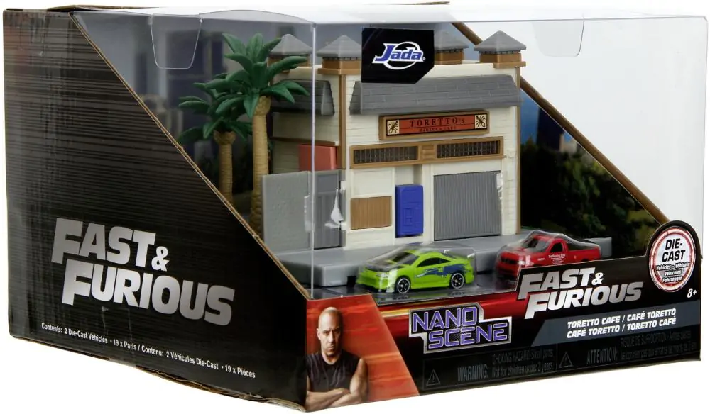 Fast & Furious Nano Metalfigs Nano Scene Diorama Toretto´s Café Produktfoto