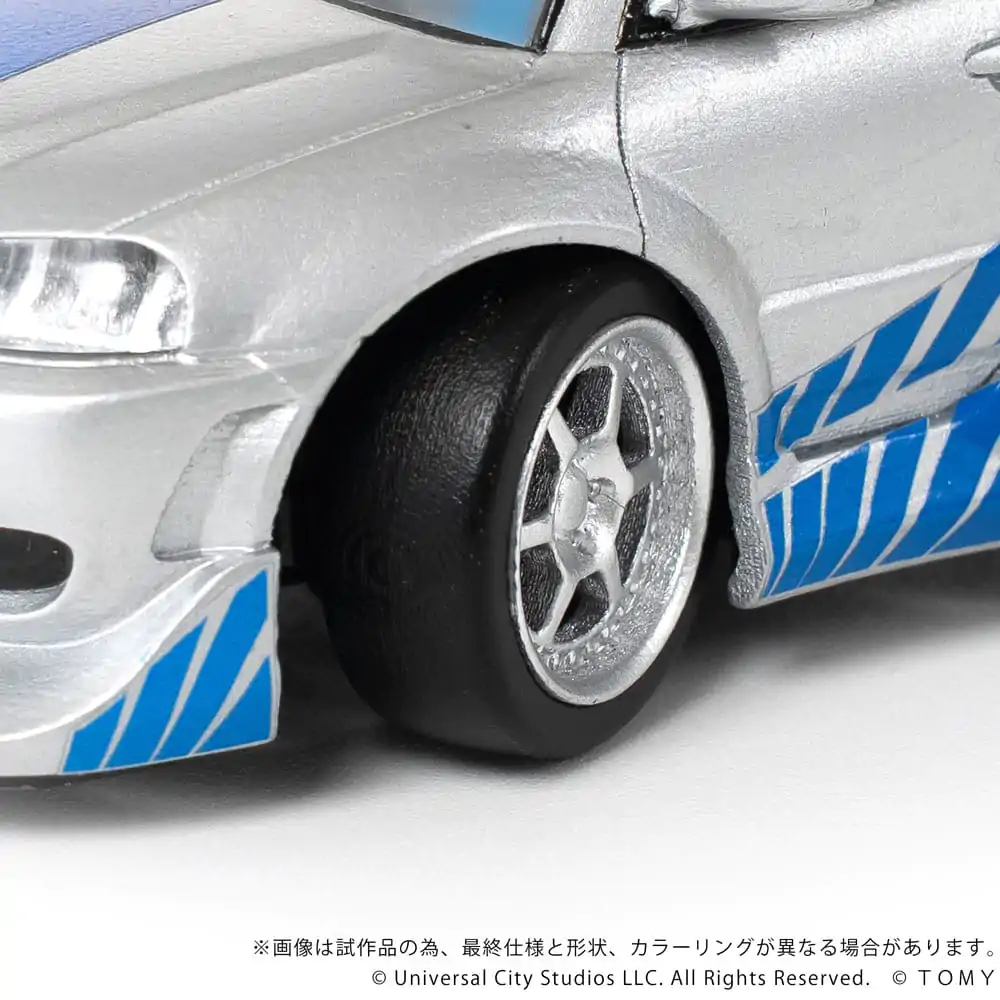 Fast & Furious Q-Village Fahrzeug mit Minifigur Nissan Skyline GT-R (R34) 9 cm Produktfoto