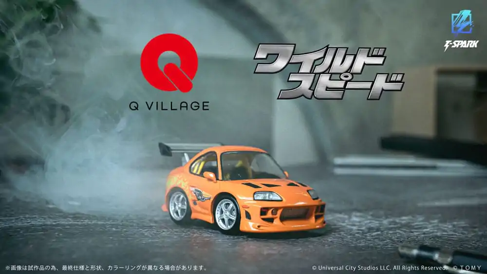 Fast &amp; Furious Q-Village Fahrzeug mit Minifigur Toyota Supra JZA80 9 cm Produktfoto