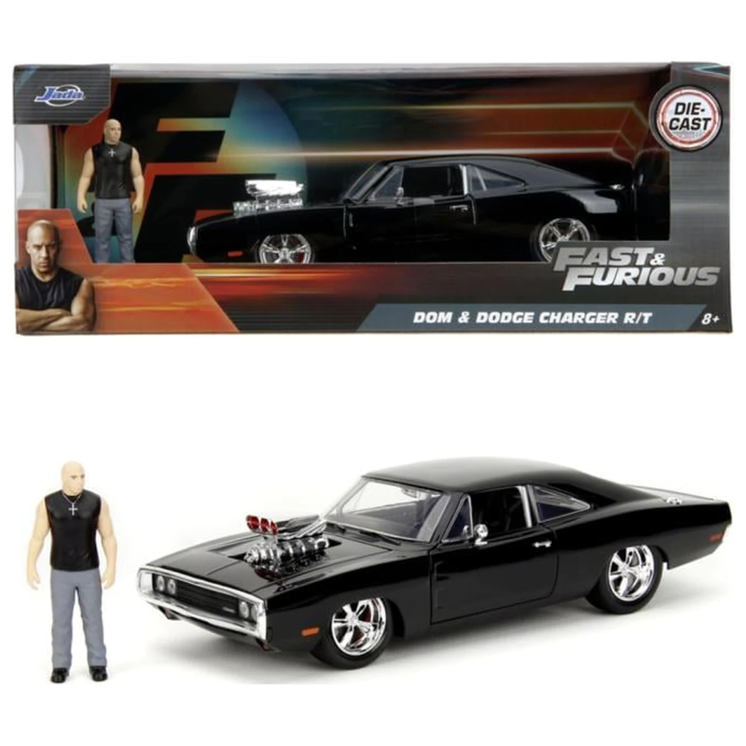 Fast & Furious 1970 Dodge Charger + Figur 1:24 Produktfoto