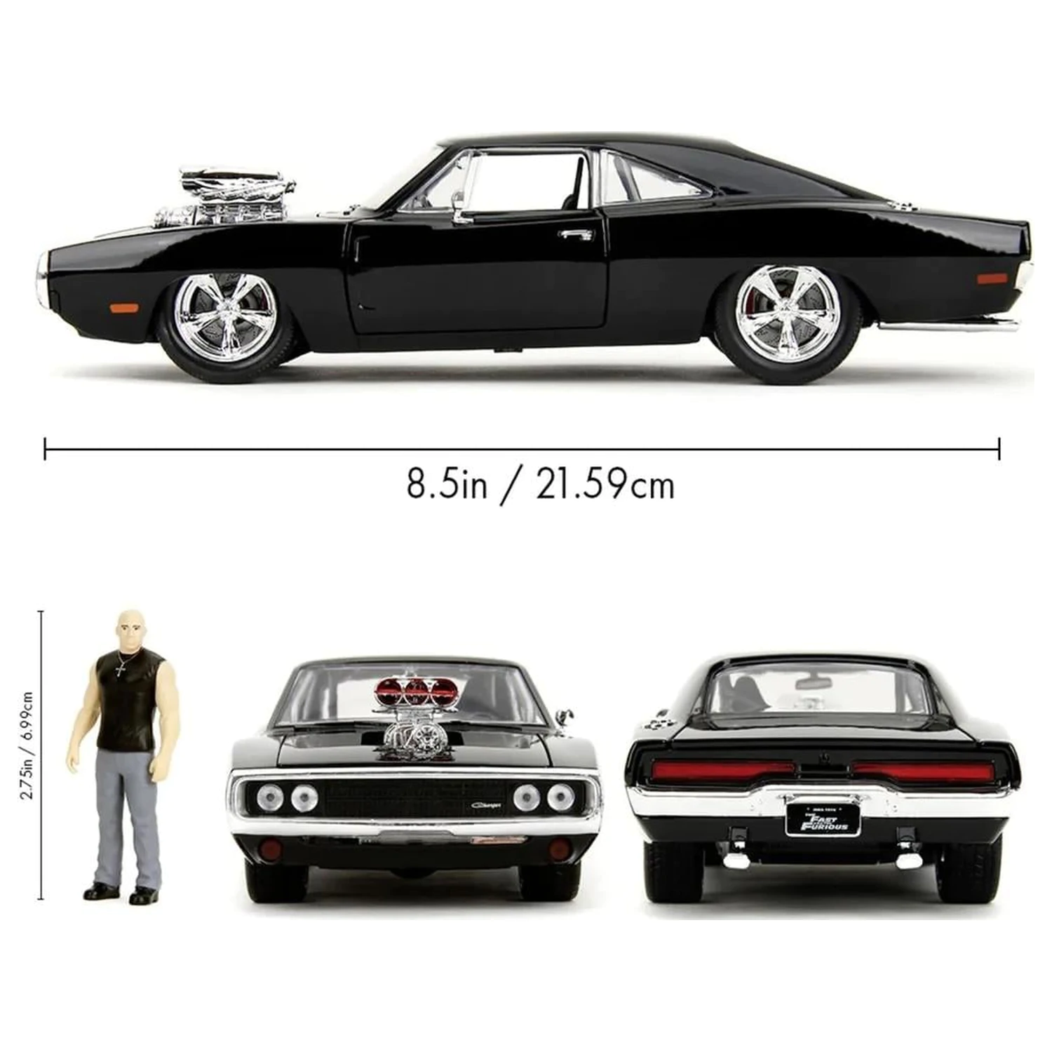 Fast & Furious 1970 Dodge Charger + Figur 1:24 Produktfoto