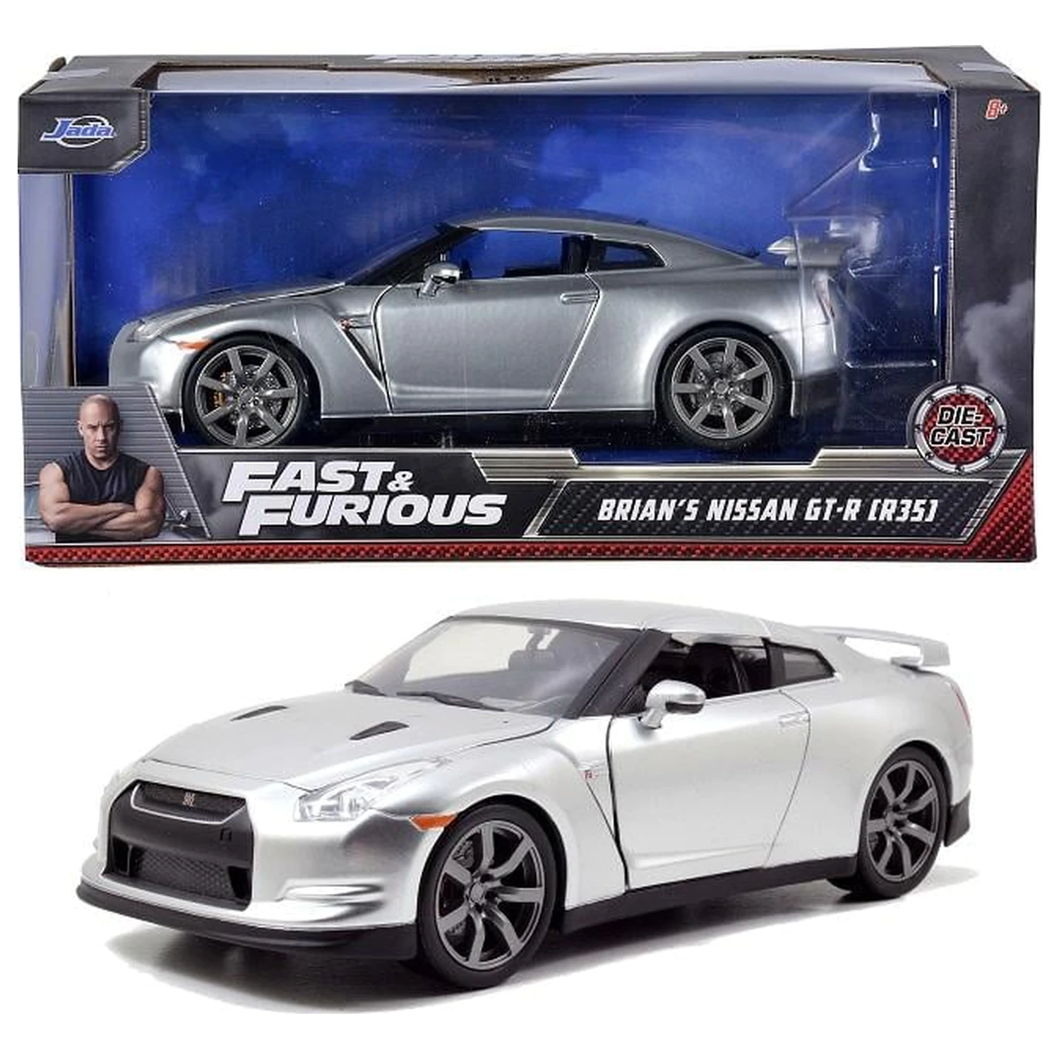 Fast & Furious 2009 Nissan GT-R Modell im Maßstab 1:24 Produktfoto