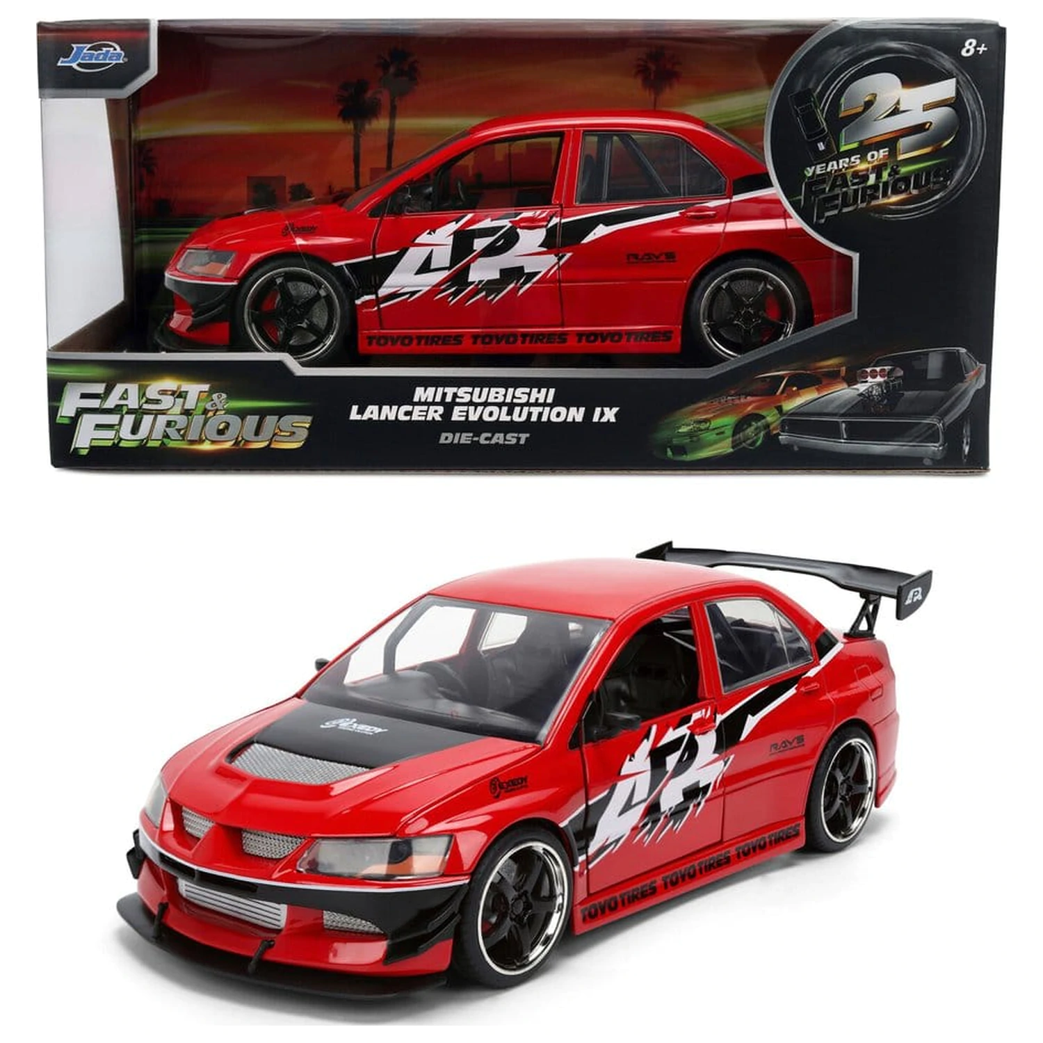 Fast & Furious Diecast Fahrzeug 1:24 2006 Mitsubishi Lancer 19 cm Produktfoto