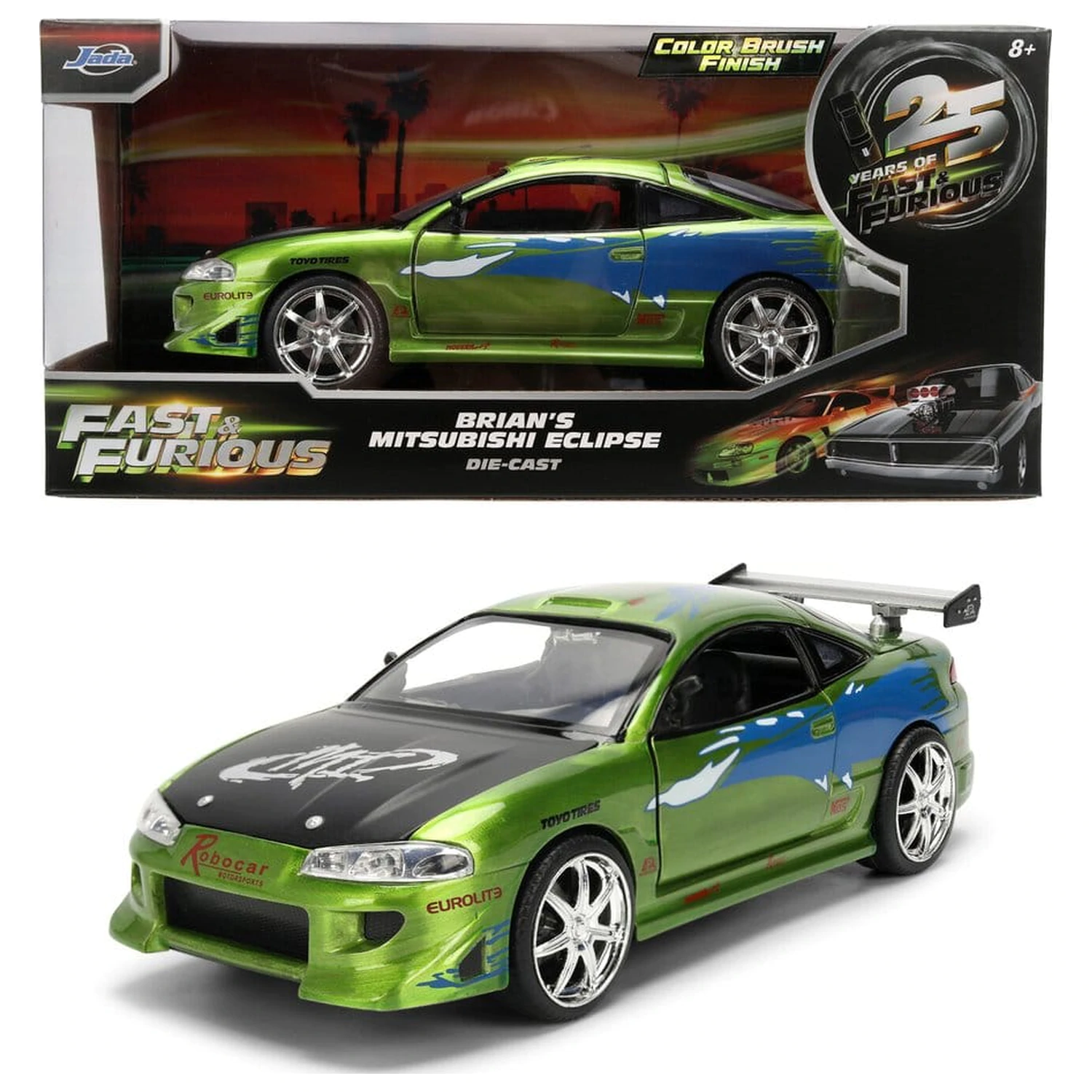 Fast & Furious Diecast Fahrzeug 1:24 Anniversary Mitsubishi 19 cm Produktfoto