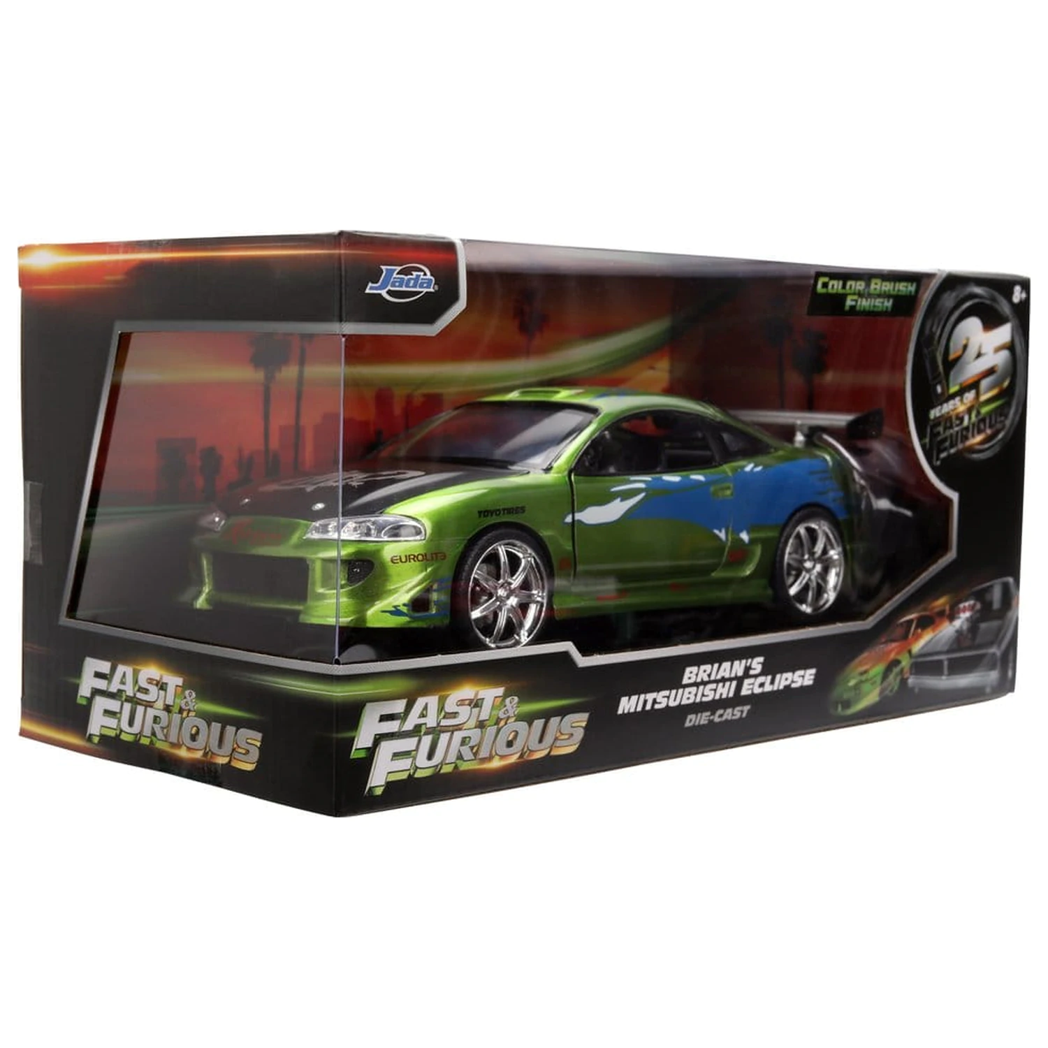 Fast & Furious Diecast Fahrzeug 1:24 Anniversary Mitsubishi 19 cm Produktfoto
