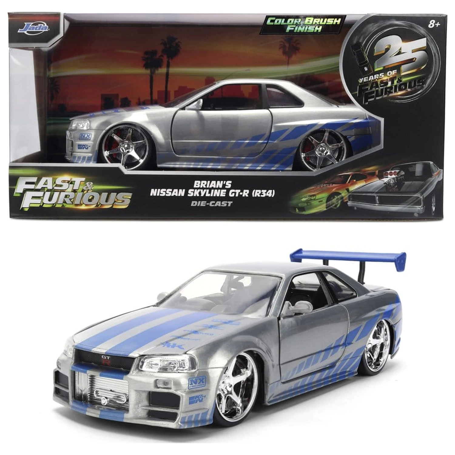 Fast & Furious Diecast Fahrzeug 1:24 Anniversary Nissan Skyline 19 cm Produktfoto