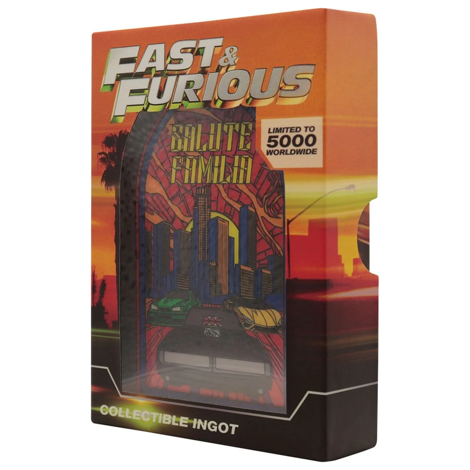 Fast & Furious Barren Glasmalerei-Stil Metall Produktfoto