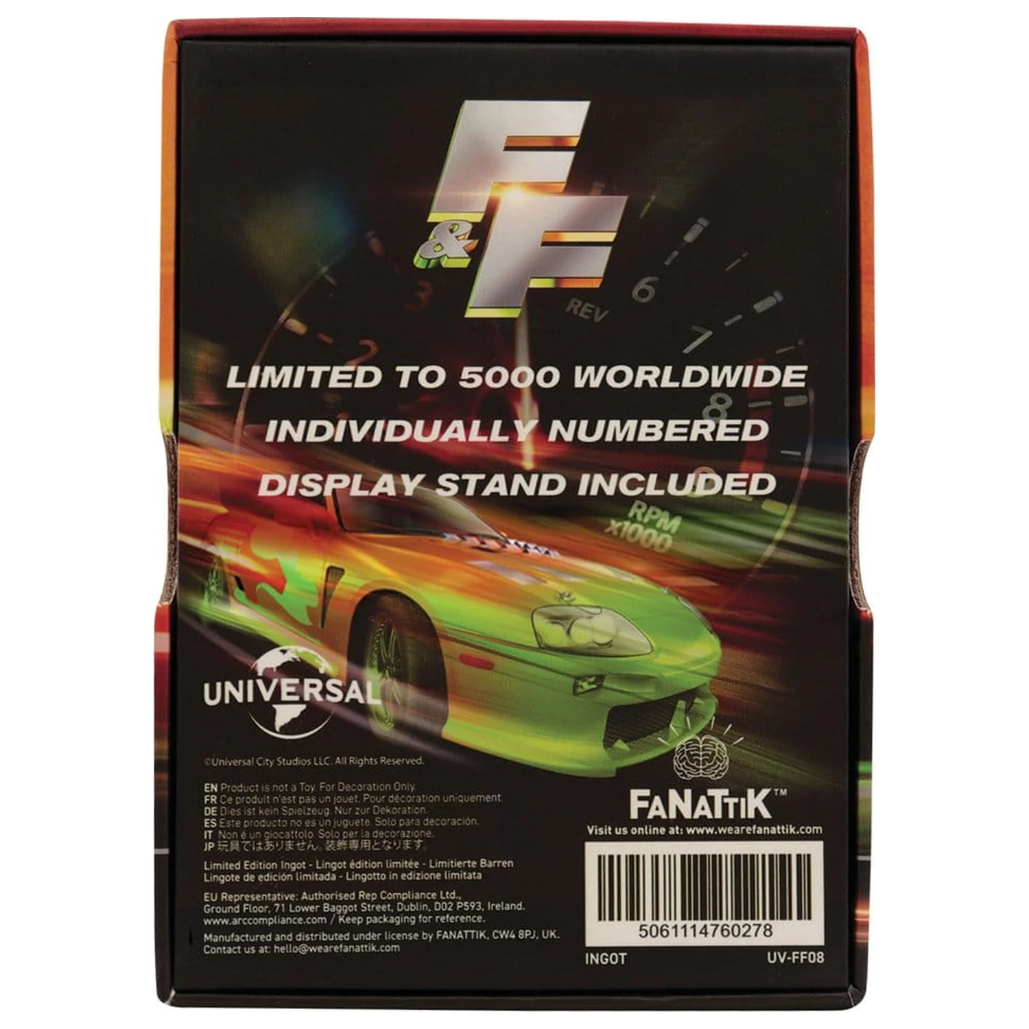 Fast & Furious Barren Glasmalerei-Stil Metall Produktfoto