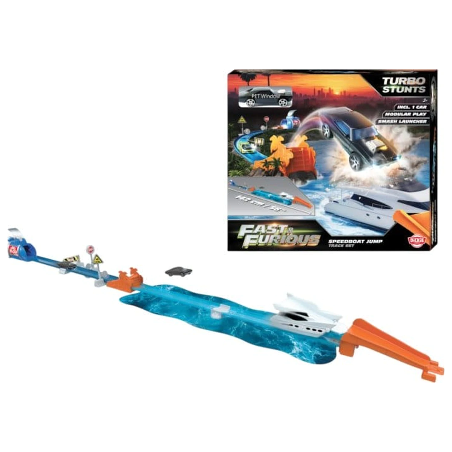 Fast & Furious Spielset Schnellboot Sprung 11 cm Produktfoto