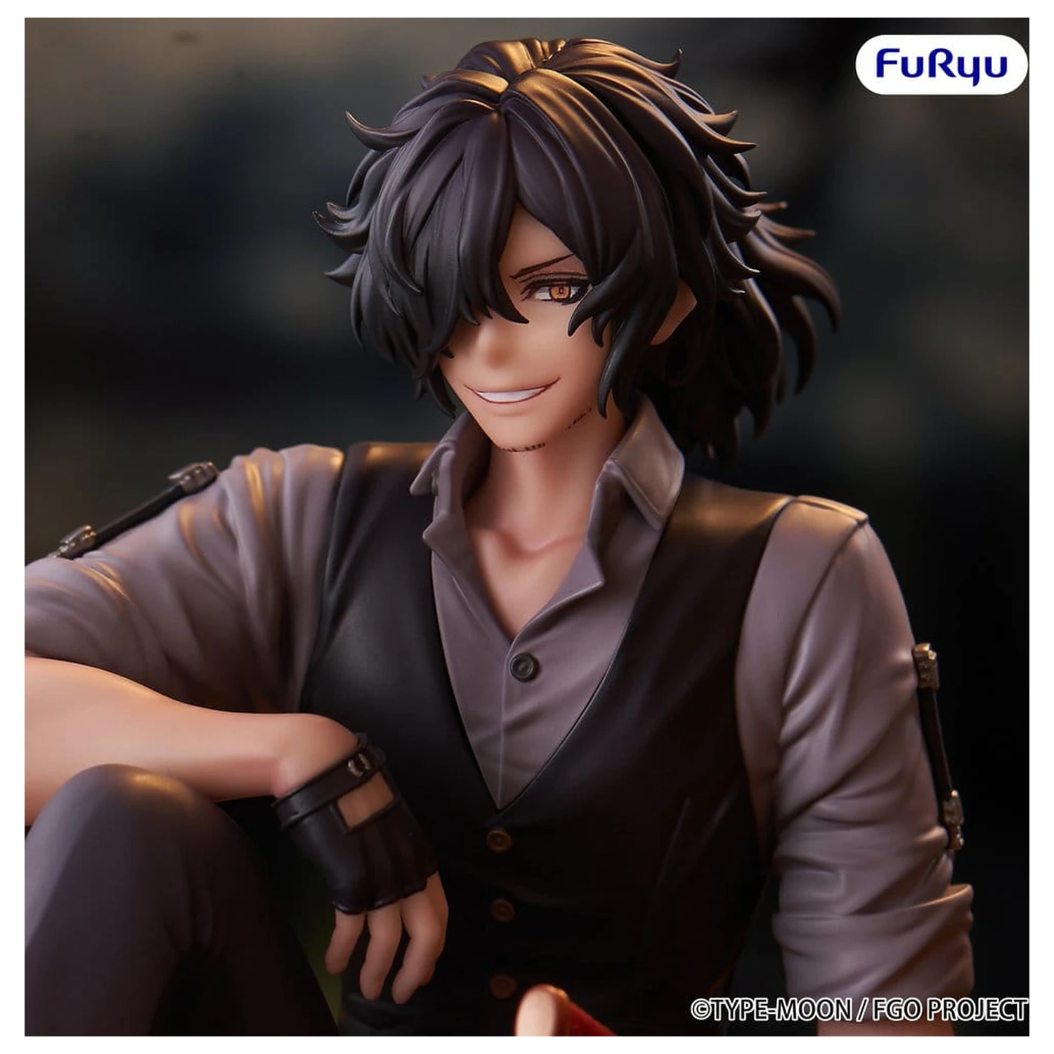 Fate/Grand Order Noodle Stopper PVC Figur Assassin Izou Okada Awesome Dapper Suit 9 cm Produktfoto