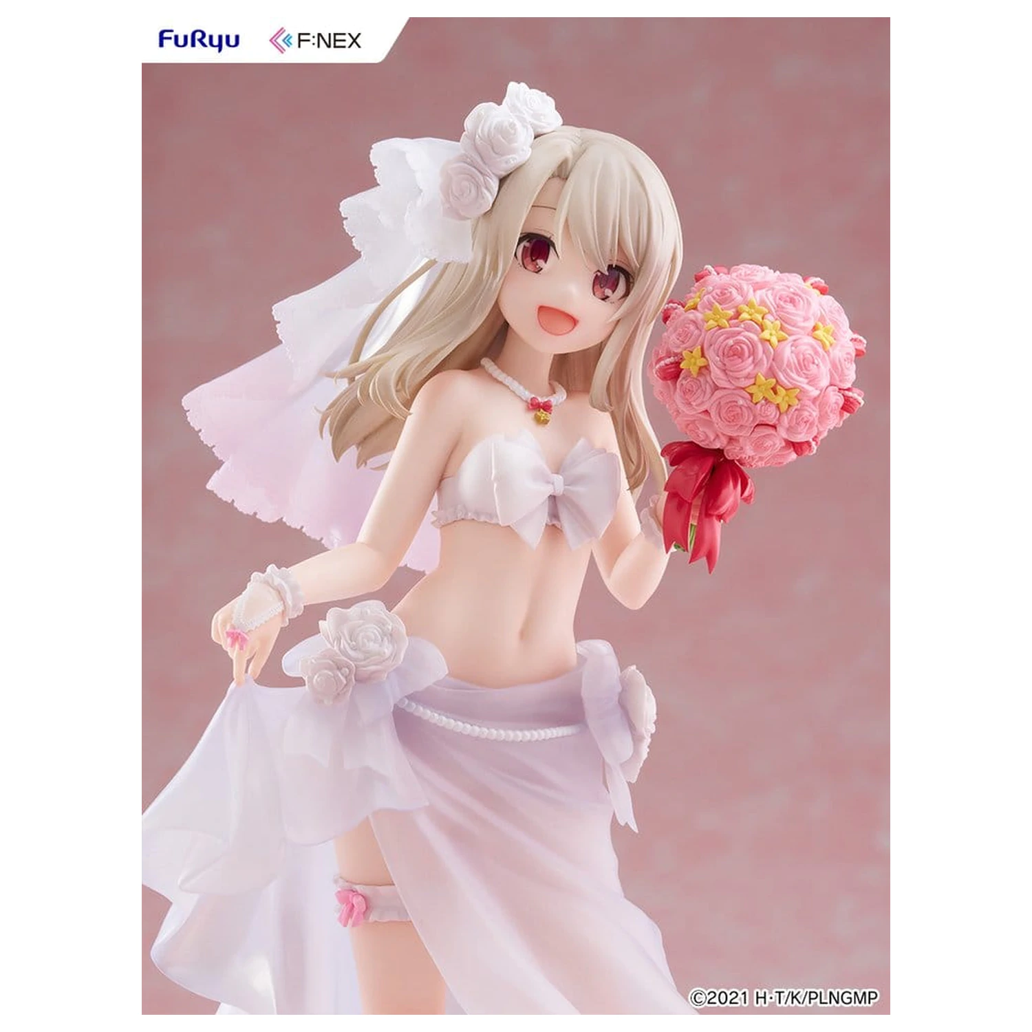 Fate/kaleid liner Prisma Illya: Licht - The Nameless Girl F:NEX PVC Figur 1/7 Illyasviel von Einzbern Wedding Swimsuit Ver. 21 cm Produktfoto