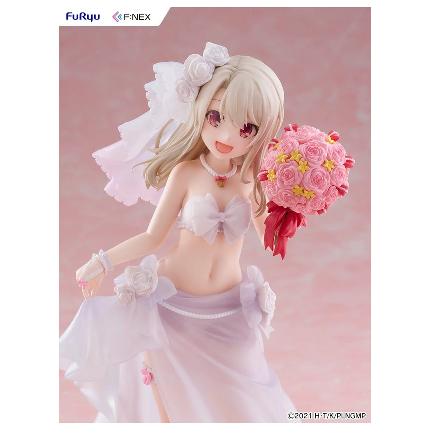 Fate/kaleid liner Prisma Illya: Licht - The Nameless Girl F:NEX PVC Figur 1/7 Illyasviel von Einzbern Wedding Swimsuit Ver. 21 cm Produktfoto