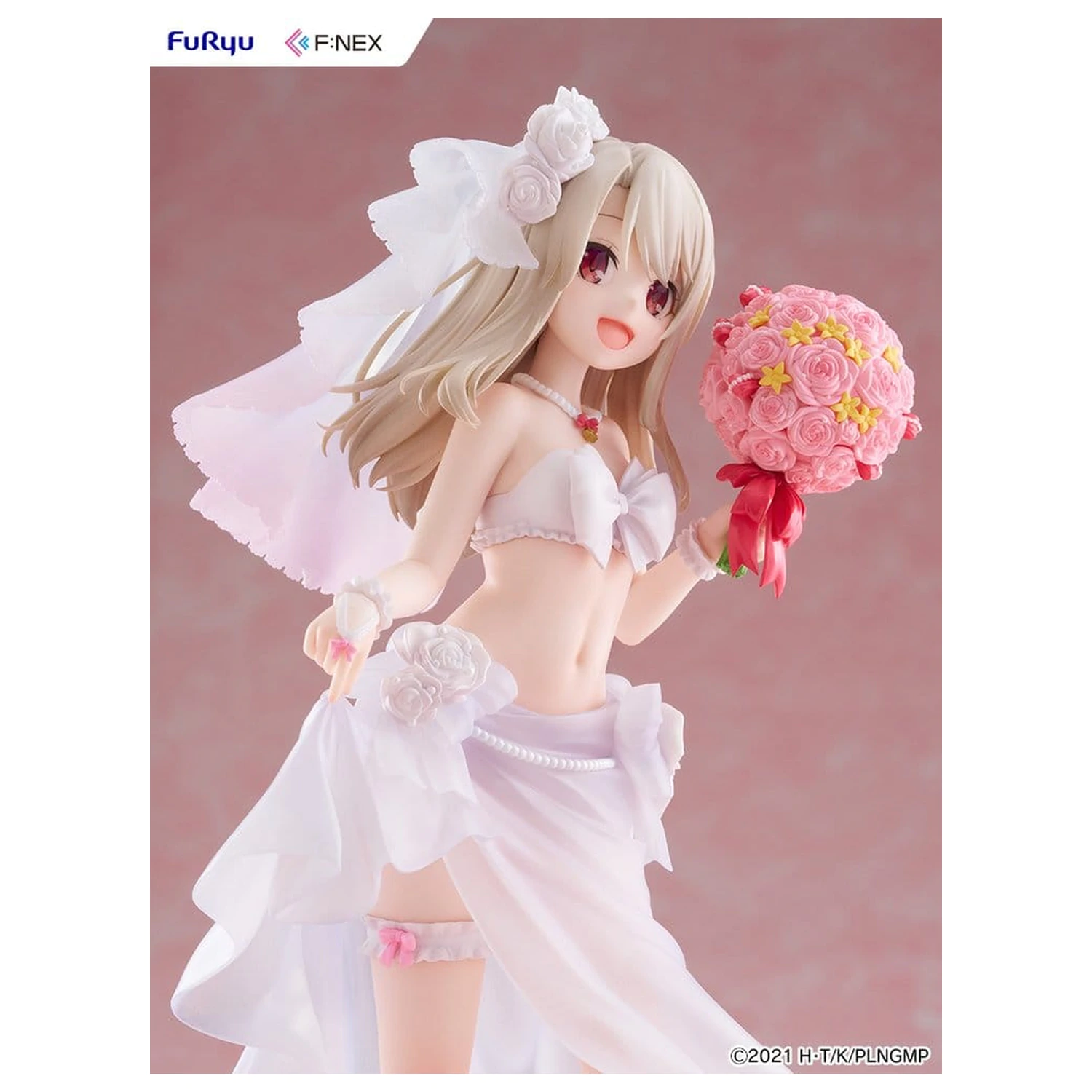 Fate/kaleid liner Prisma Illya: Licht - The Nameless Girl F:NEX PVC Figur 1/7 Illyasviel von Einzbern Wedding Swimsuit Ver. 21 cm Produktfoto
