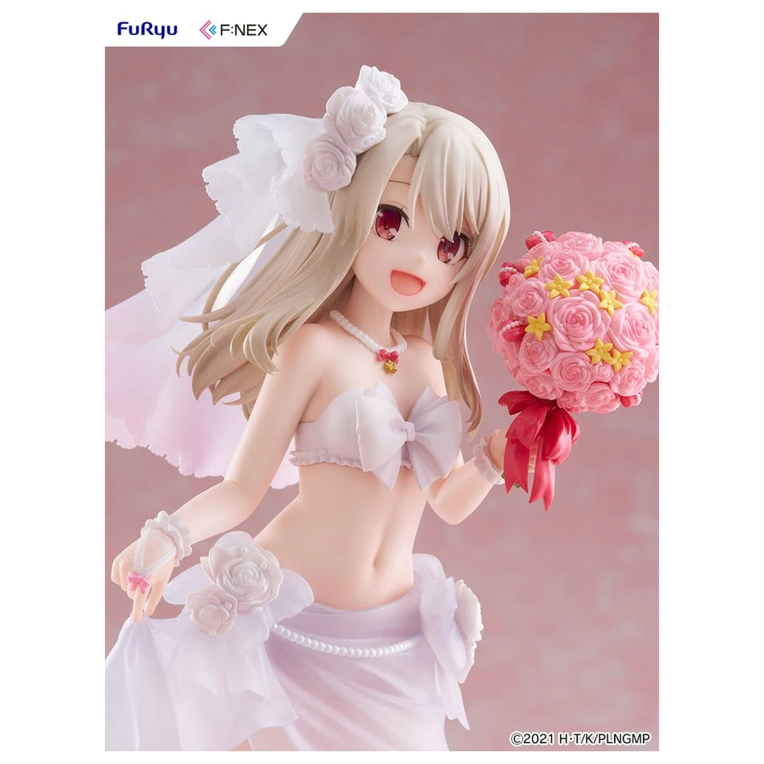 Fate/kaleid liner Prisma Illya: Licht - The Nameless Girl F:NEX PVC Figur 1/7 Illyasviel von Einzbern Wedding Swimsuit Ver. 21 cm Produktfoto