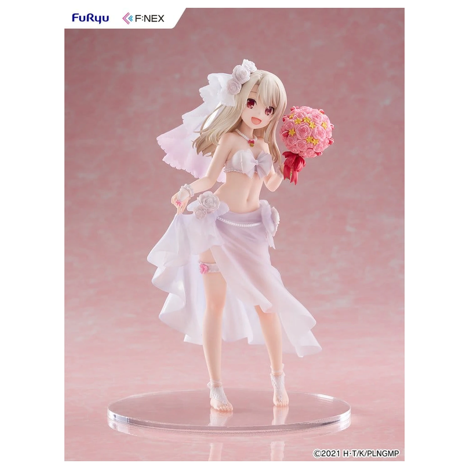 Fate/kaleid liner Prisma Illya: Licht - The Nameless Girl F:NEX PVC Figur 1/7 Illyasviel von Einzbern Wedding Swimsuit Ver. 21 cm Produktfoto