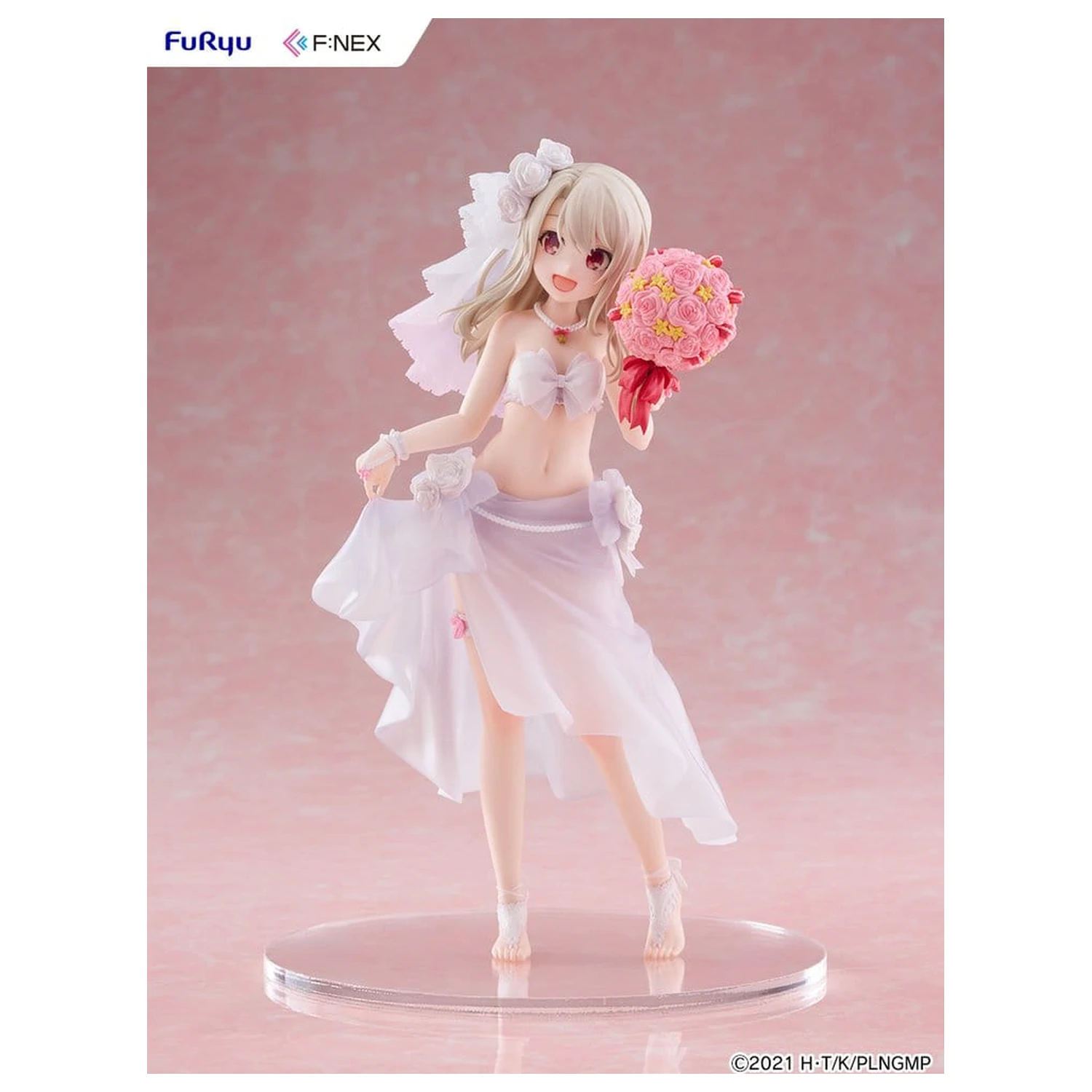 Fate/kaleid liner Prisma Illya: Licht - The Nameless Girl F:NEX PVC Figur 1/7 Illyasviel von Einzbern Wedding Swimsuit Ver. 21 cm Produktfoto