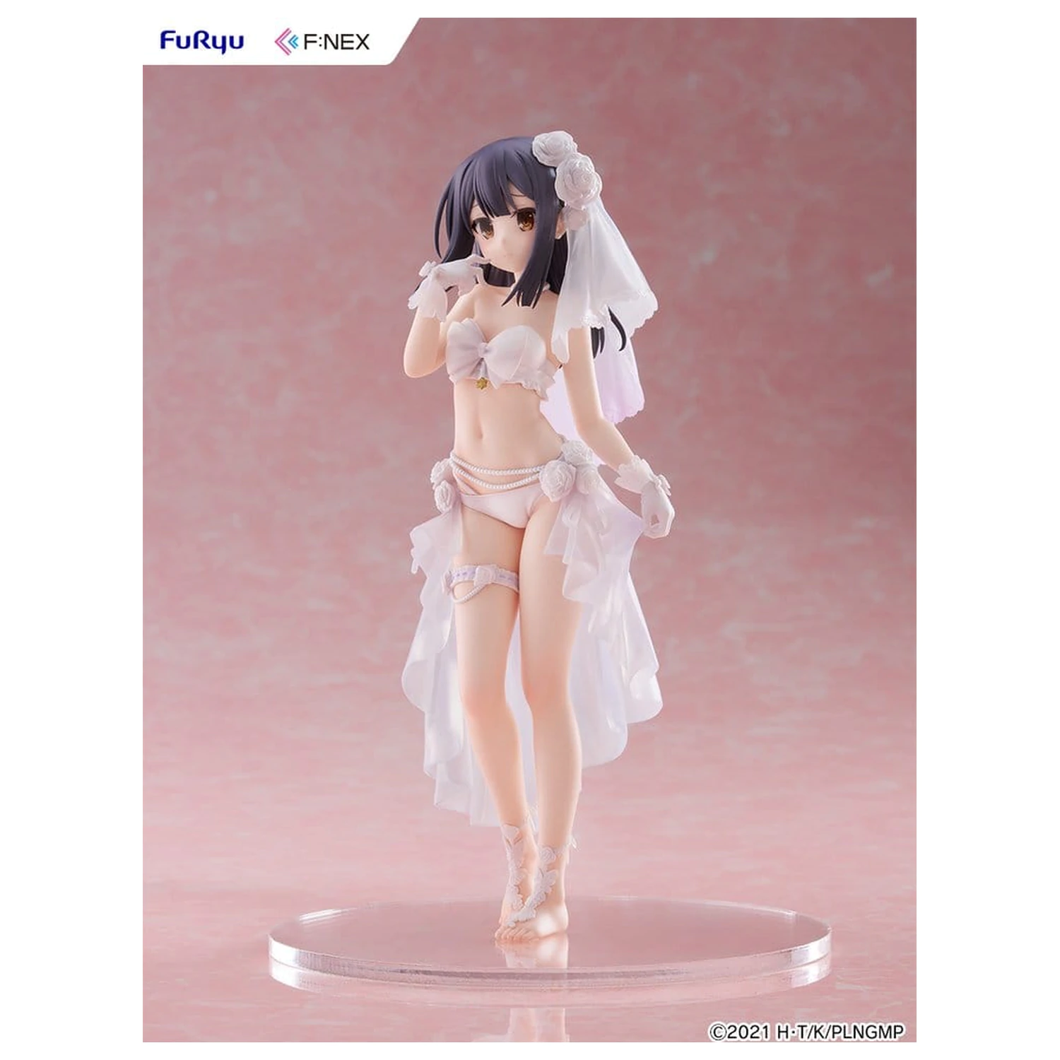 Fate/kaleid liner Prisma Illya: Licht - The Nameless Girl F:NEX PVC Figur 1/7 Miyu Edelfelt Wedding Swimsuit Ver. 21 cm Produktfoto