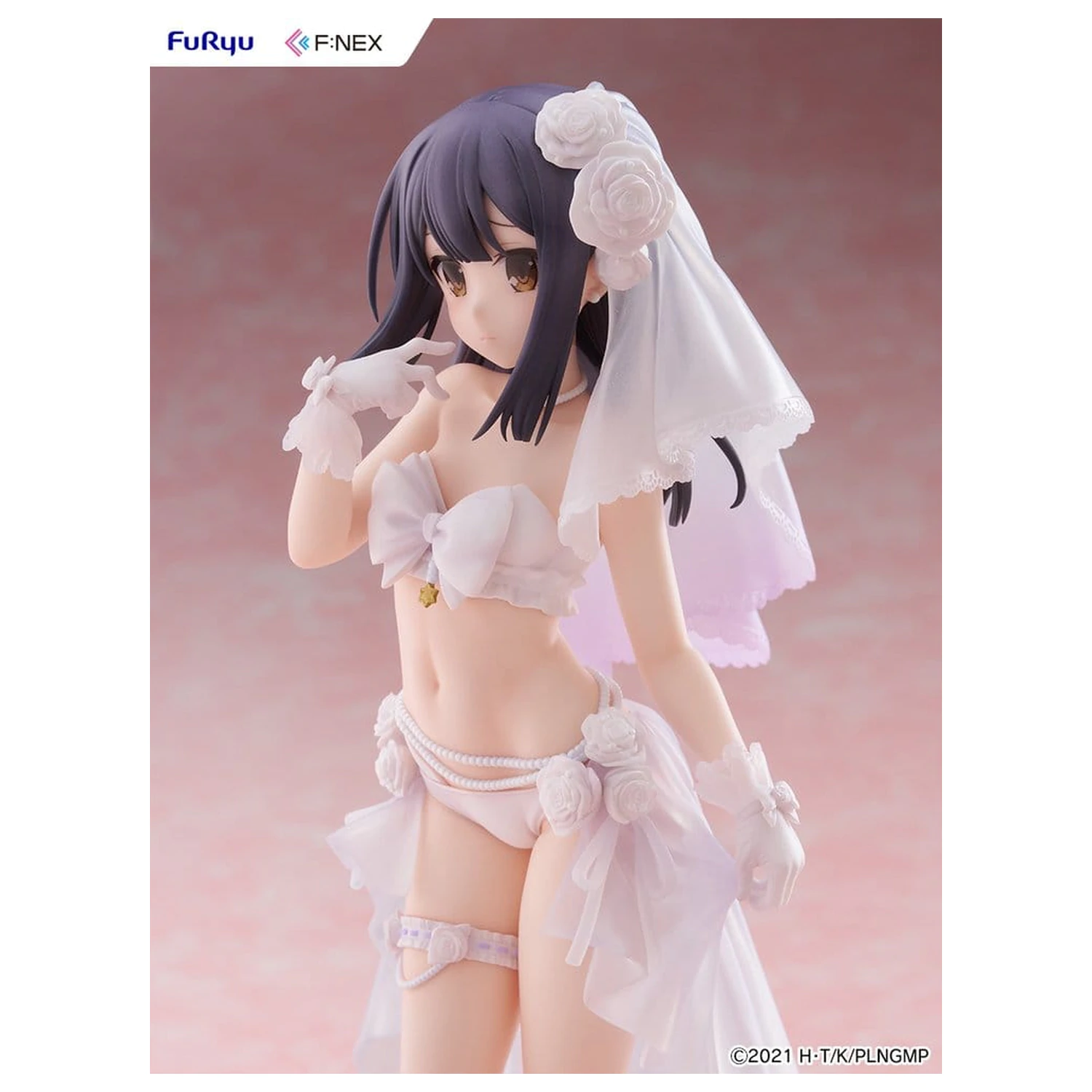 Fate/kaleid liner Prisma Illya: Licht - The Nameless Girl F:NEX PVC Figur 1/7 Miyu Edelfelt Wedding Swimsuit Ver. 21 cm Produktfoto