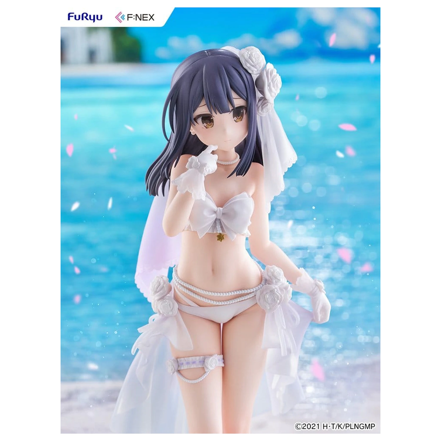 Fate/kaleid liner Prisma Illya: Licht - The Nameless Girl F:NEX PVC Figur 1/7 Miyu Edelfelt Wedding Swimsuit Ver. 21 cm Produktfoto