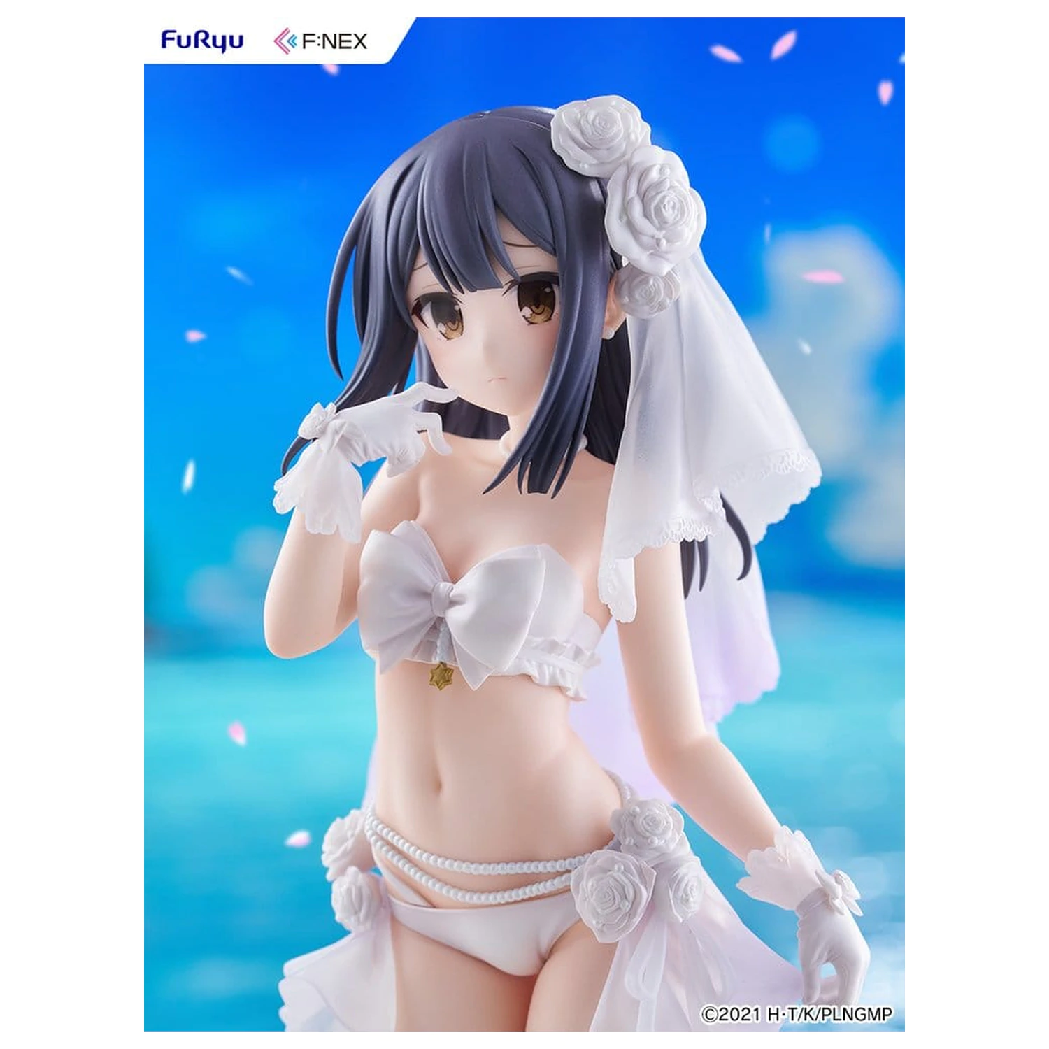 Fate/kaleid liner Prisma Illya: Licht - The Nameless Girl F:NEX PVC Figur 1/7 Miyu Edelfelt Wedding Swimsuit Ver. 21 cm Produktfoto