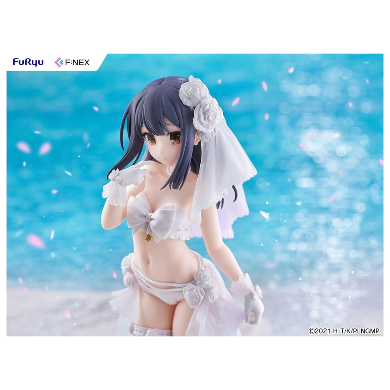 Fate/kaleid liner Prisma Illya: Licht - The Nameless Girl F:NEX PVC Figur 1/7 Miyu Edelfelt Wedding Swimsuit Ver. 21 cm Produktfoto