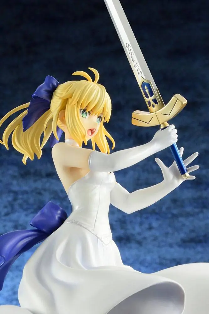 Fate/Stay Night Unlimited Blade Works PVC Statue 1/8 Saber White Dress Renewal Version (re-run) 20 cm Produktfoto