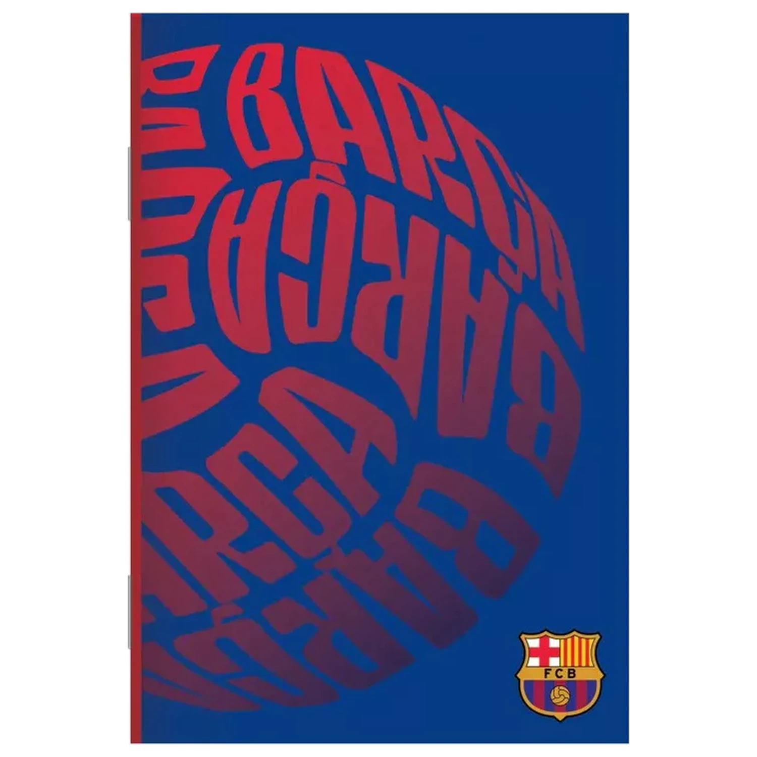 FC Barcelona Ball B/5 liniertes Notizbuch 40 Seiten Produktfoto