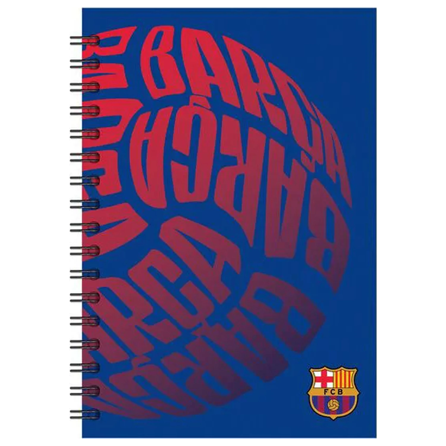 FC Barcelona Ball B/5 Lined Spiral Notizbuch 70 Blatt Produktfoto