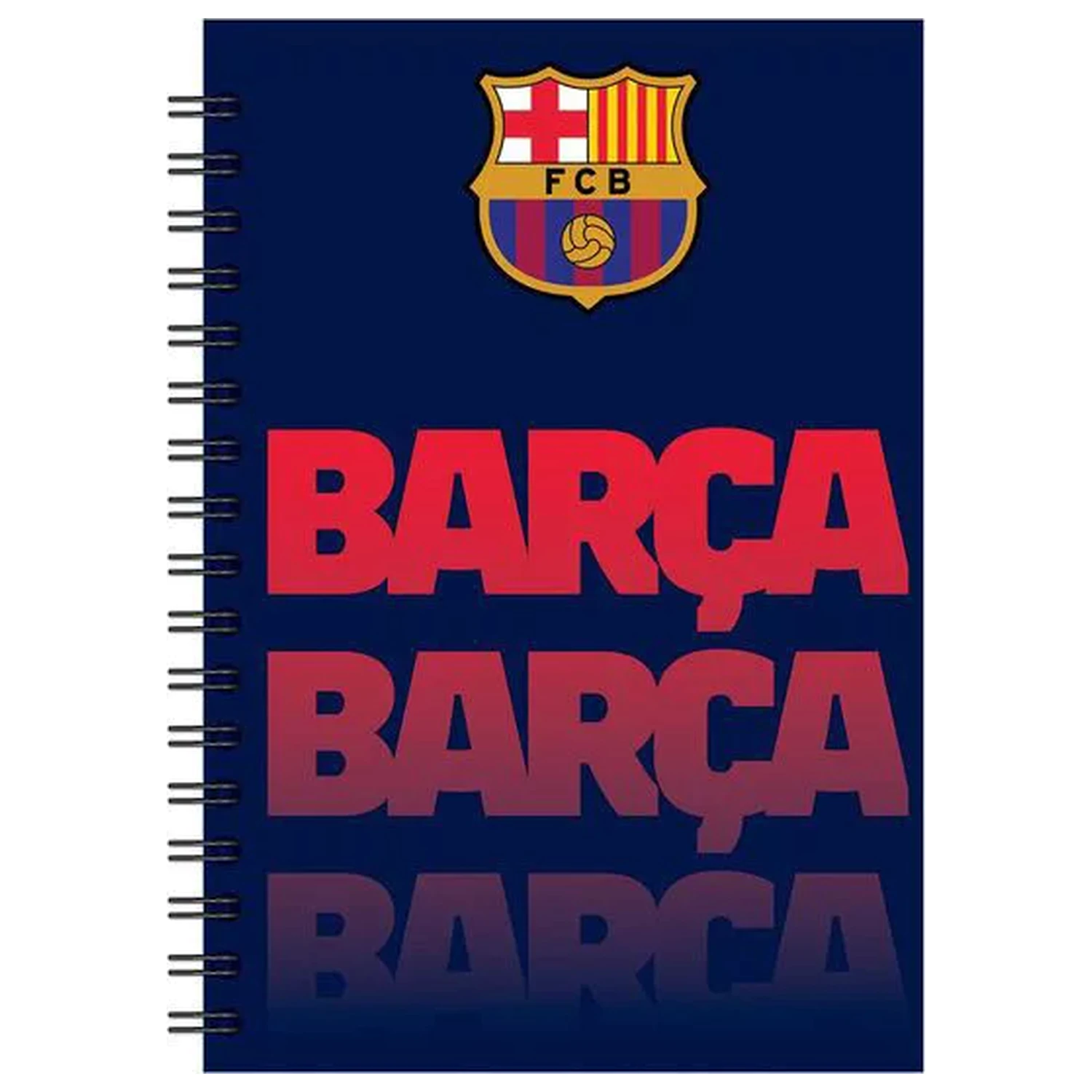 FC Barcelona Barca B/5 liniertes Spiral-Notizbuch 70 Blätter Produktfoto