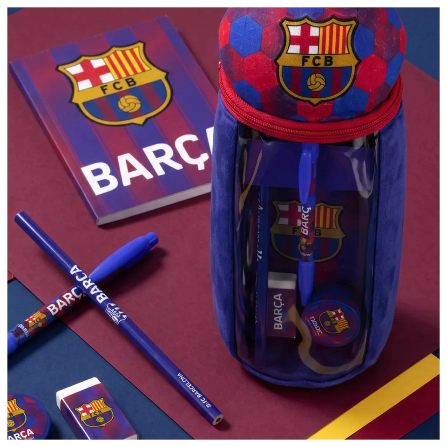 FC Barcelona Plüsch Federmäppchen Produktfoto