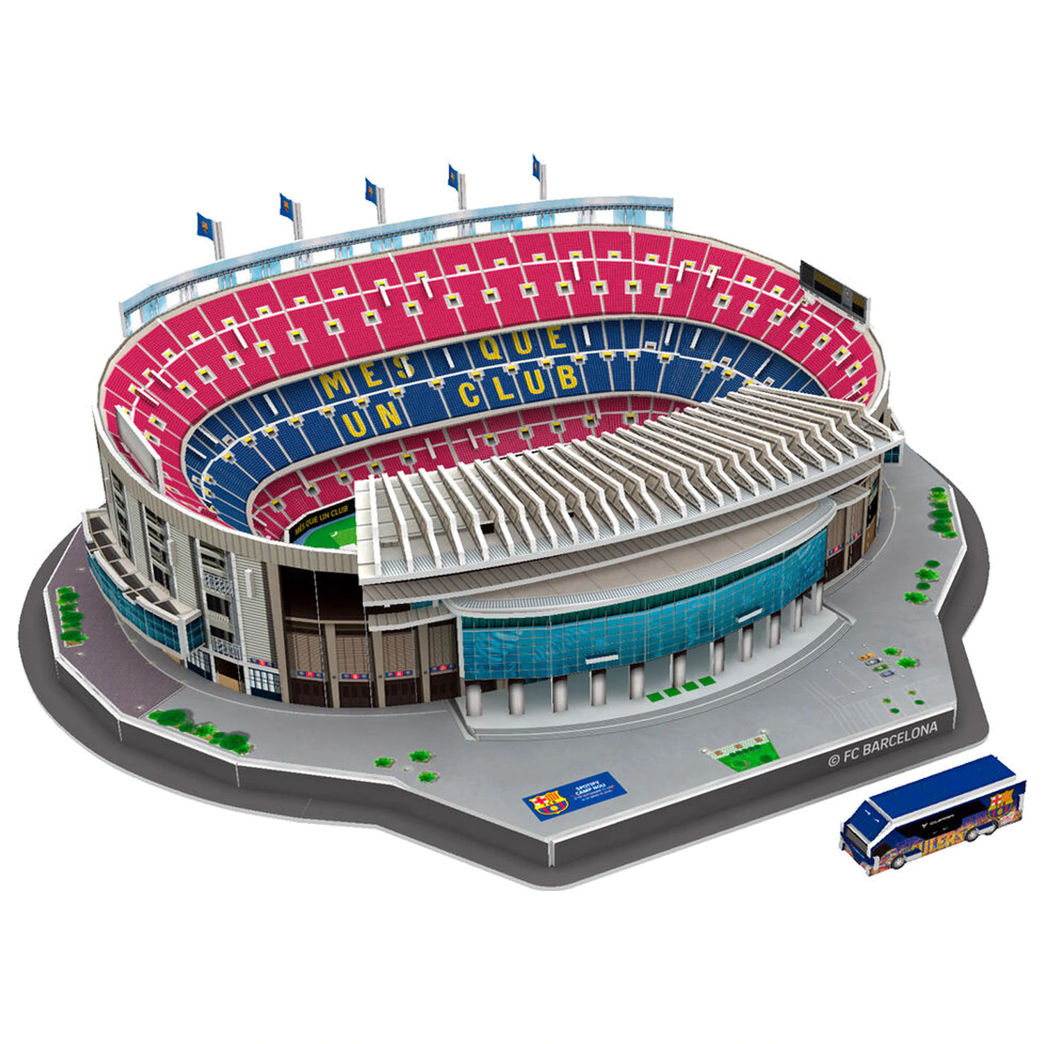 FC Barcelona Camp Nou Stadium 3D Puzzle 98 Teile Produktfoto