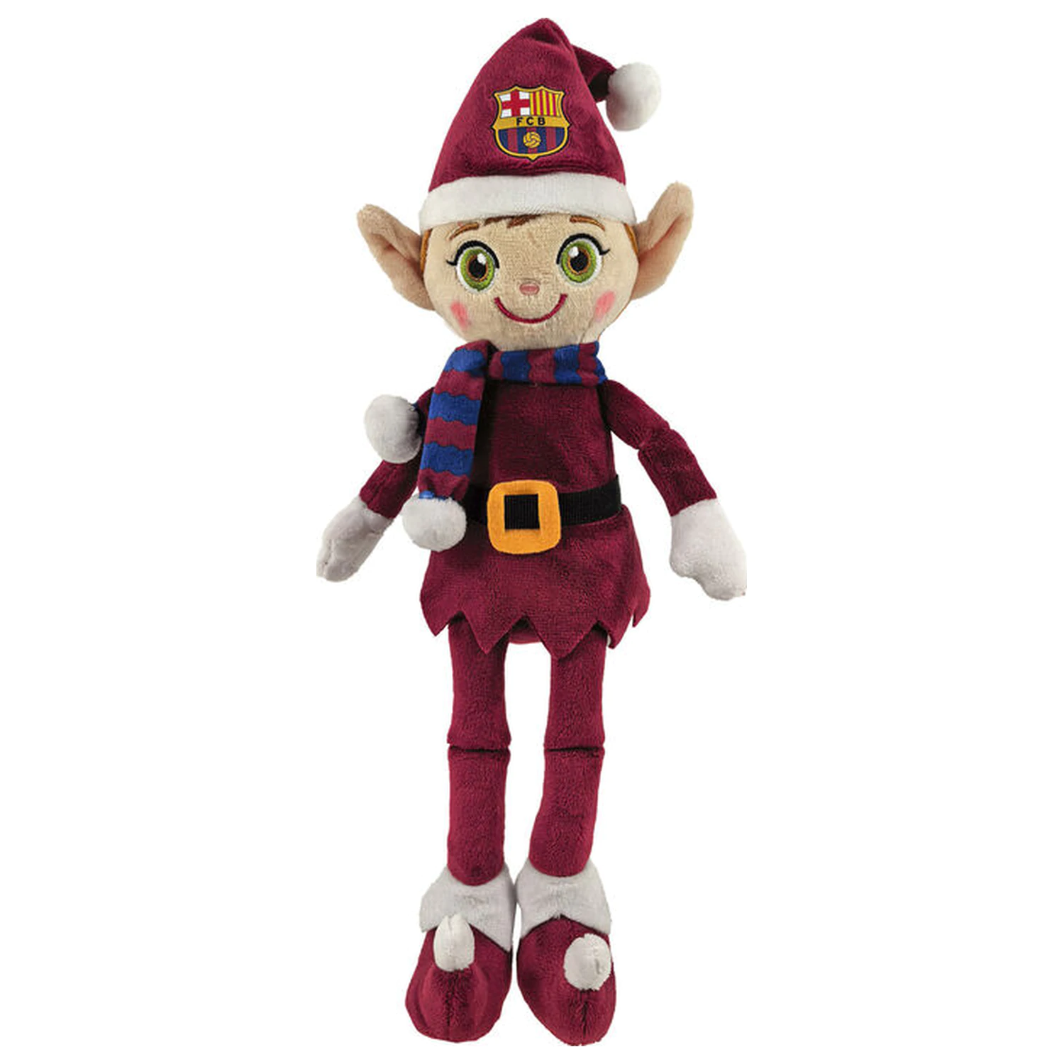 FC Barcelona Weihnachts Elfen Plüschtier 35cm Produktfoto