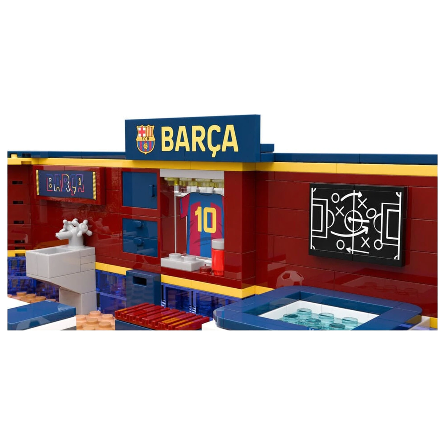 FC Barcelona Umkleidezimmer-Set mit Figur 439 Teilen Produktfoto