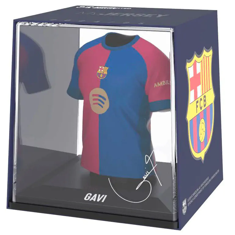 FC Barcelona Gavi Mini-T-Shirt Figur Produktfoto