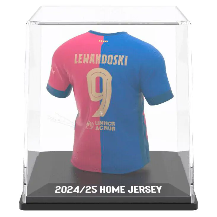 FC Barcelona Lewandowski Mini-T-Shirt Figur Produktfoto