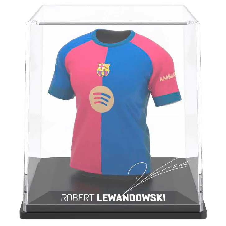 FC Barcelona Lewandowski Mini-T-Shirt Figur Produktfoto