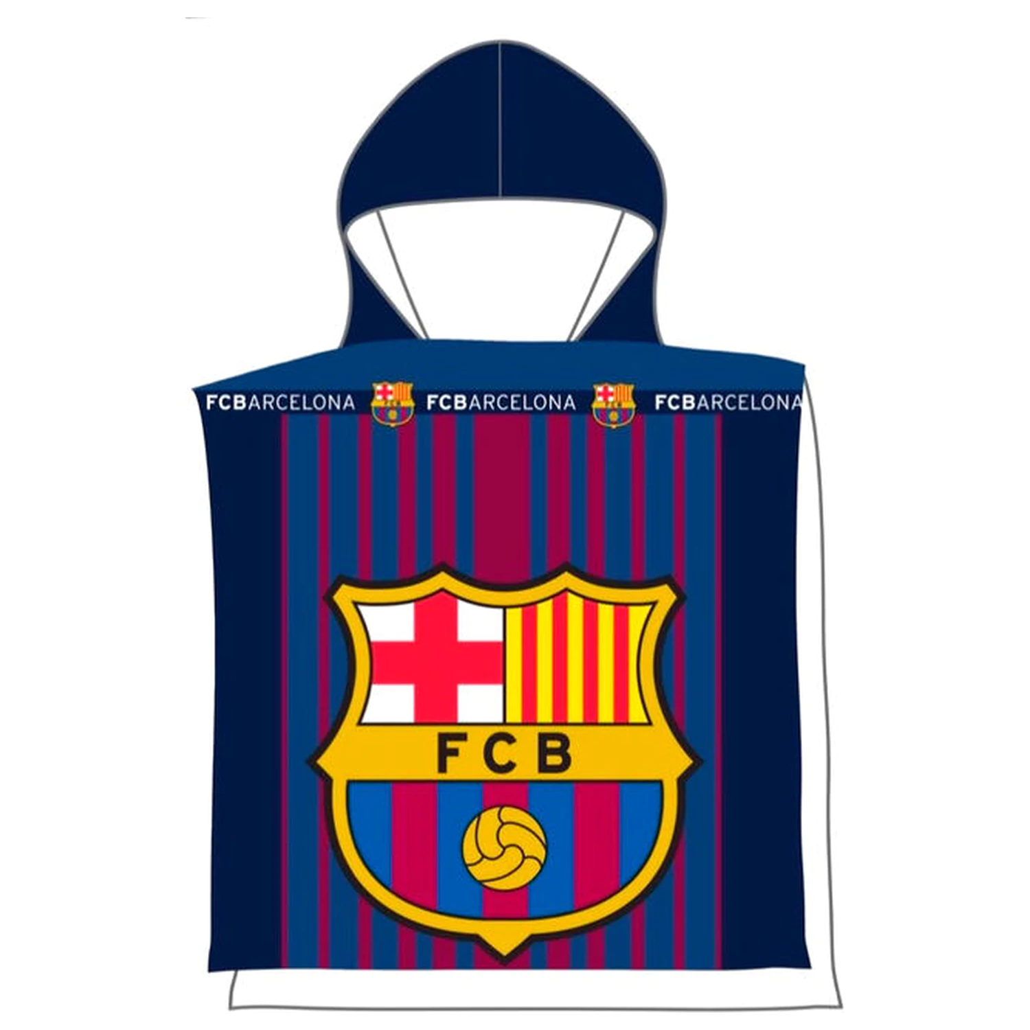 FC Barcelona Mikrofaser Poncho Handtuch Produktfoto