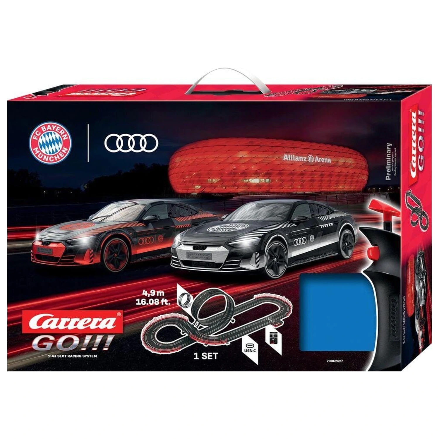 FC Bayern München Carrera GO!!! Rennstrecke Set FC Bayern Racing Produktfoto