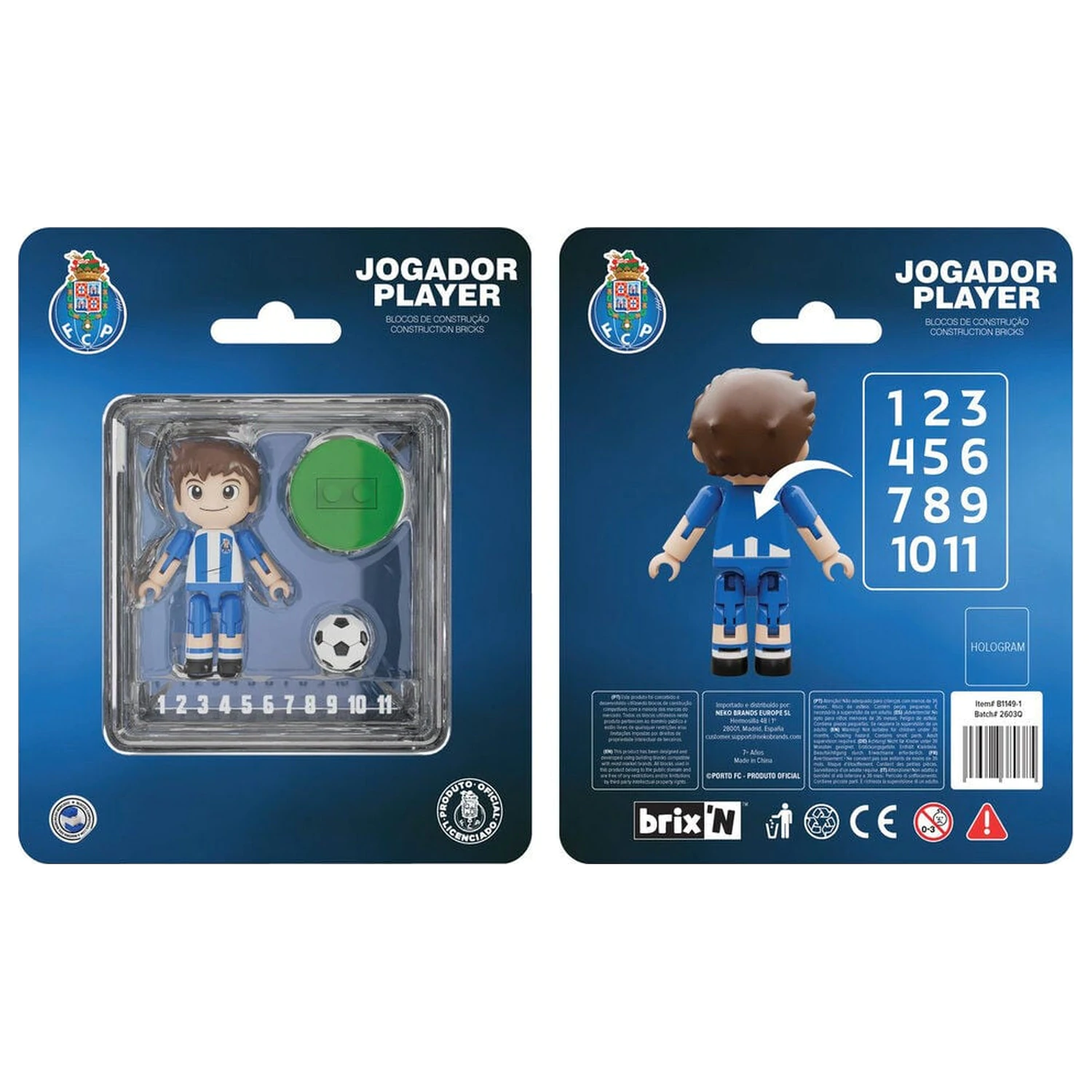 FC Porto Spieler Figur 4cm Produktfoto