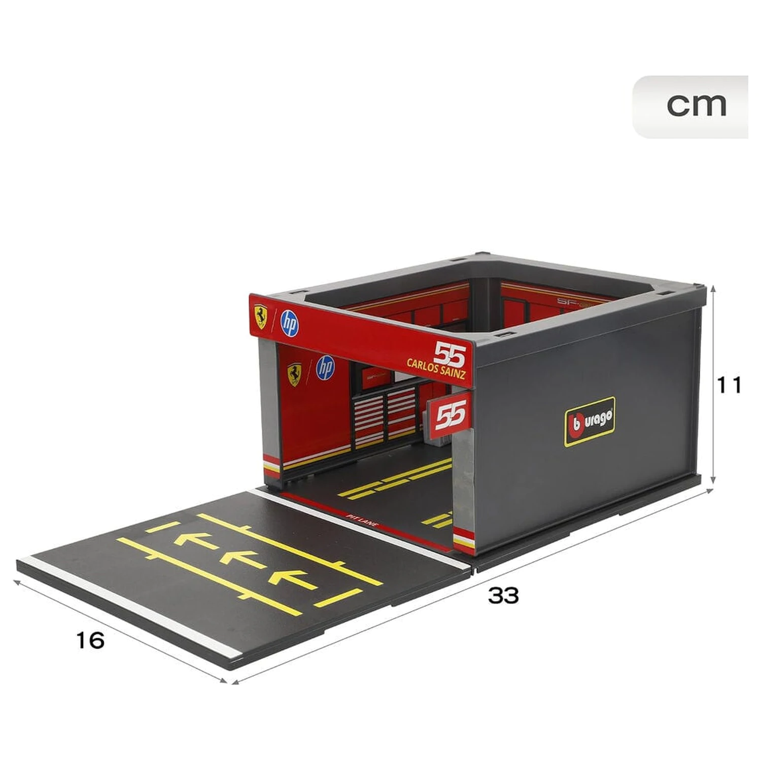 Ferrari F1 2023 Diorama-Box Produktfoto
