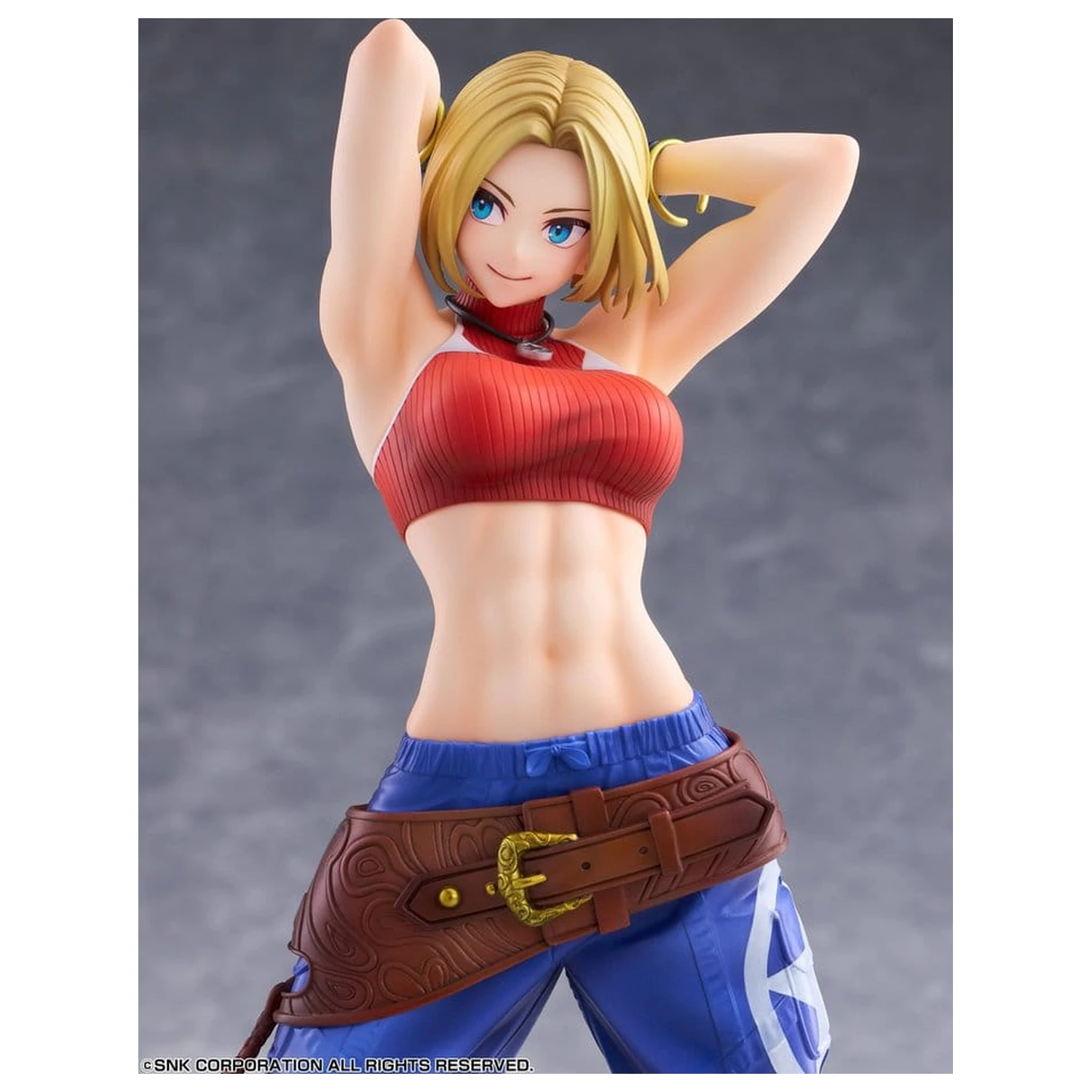 Fighting Girls Collection The King of Fighters XV PVC Figur 1/7 Blue Mary AmiAmi Limited Edition 26 cm Produktfoto