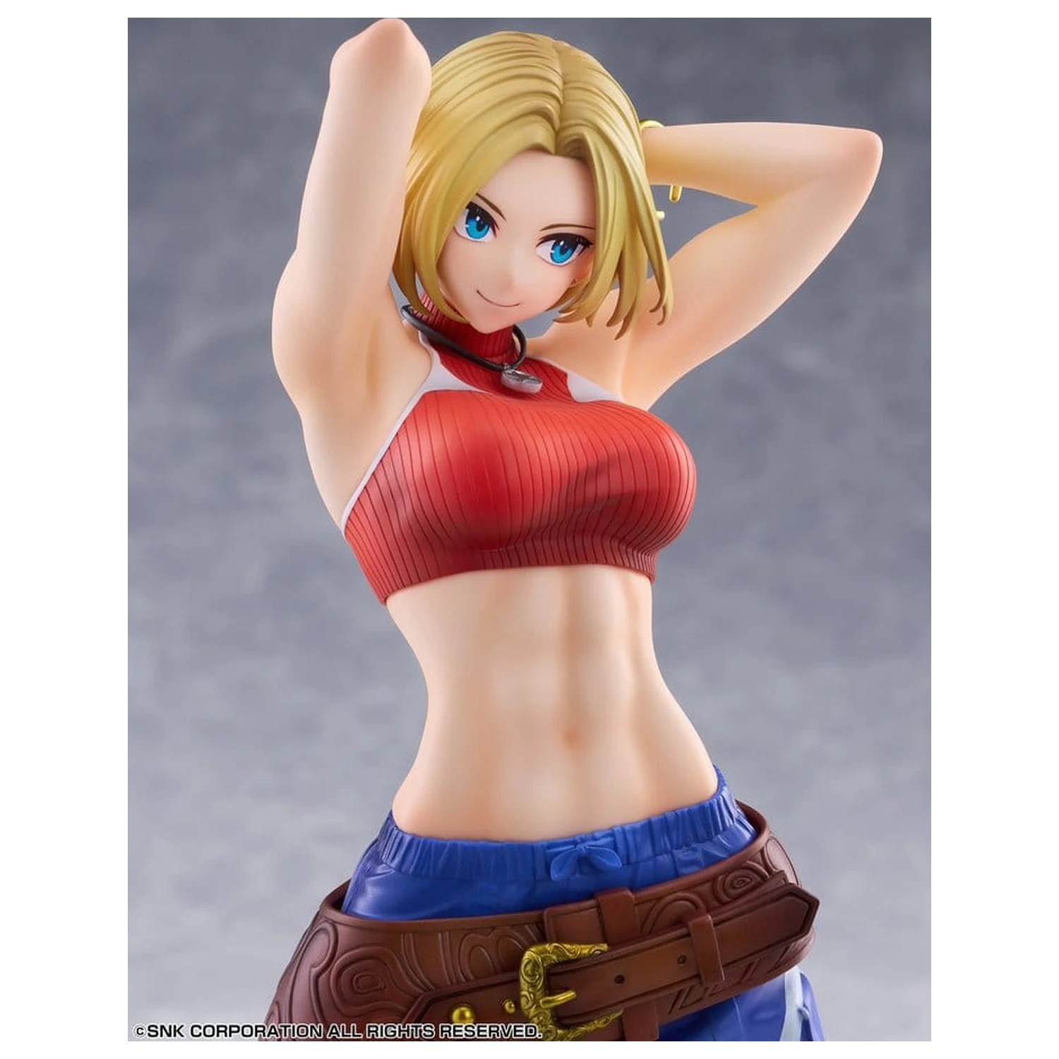Fighting Girls Collection The King of Fighters XV PVC Figur 1/7 Blue Mary AmiAmi Limited Edition 26 cm Produktfoto